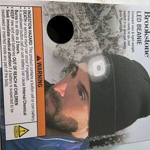 Brookstone Black LED Light Beanie